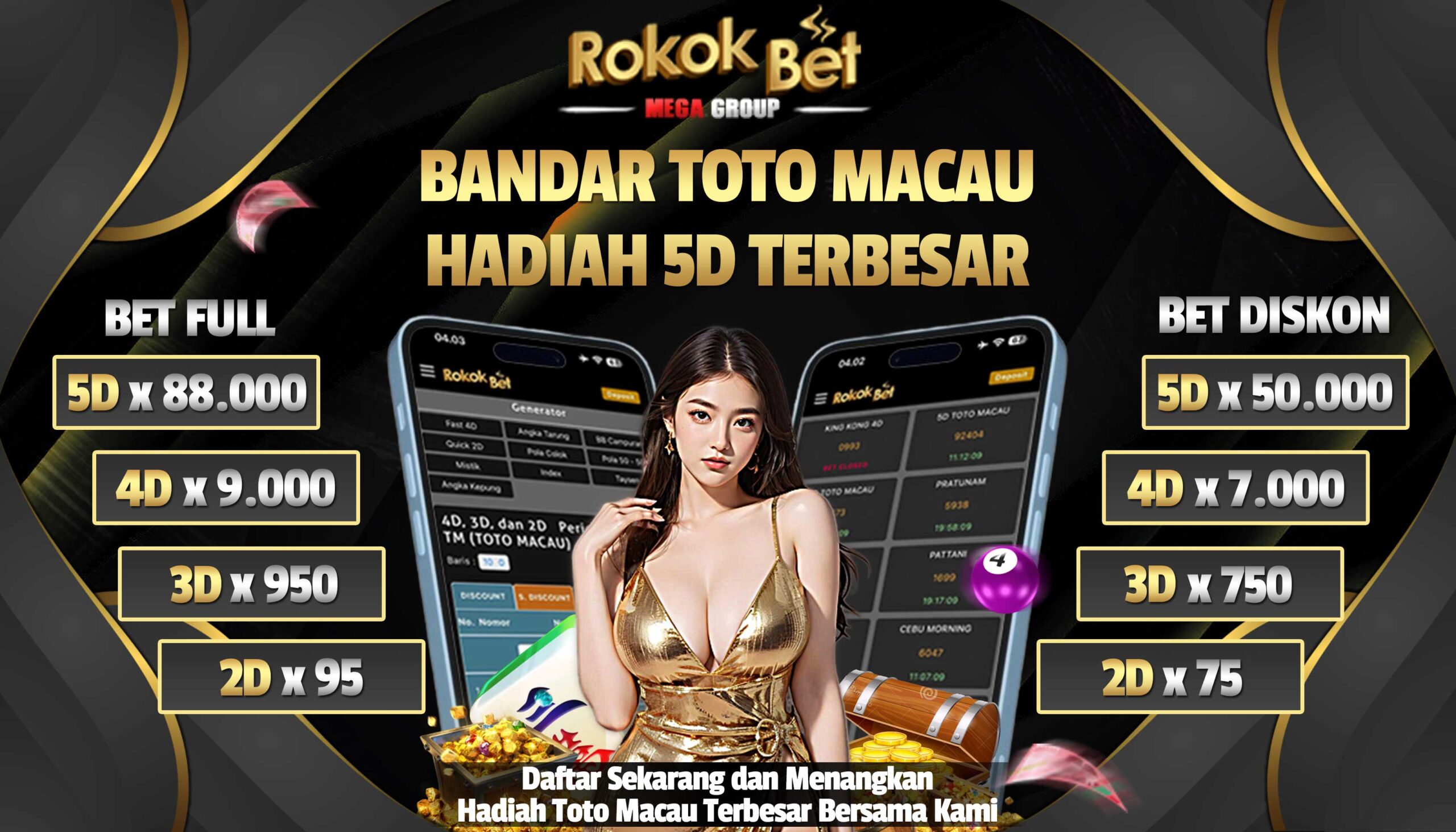 ROKOKBET Bandar Togel Terbesar 5D Deposit Qris